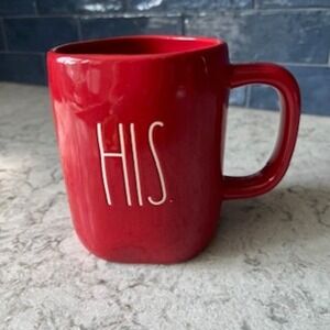 Rae Dunn HIS‎ Mug Red